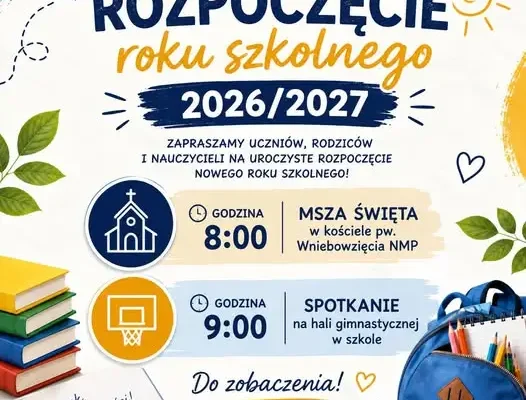 Uroczyste rozpoczęcie roku szkolnego 2026/2027 – program i zaproszenie