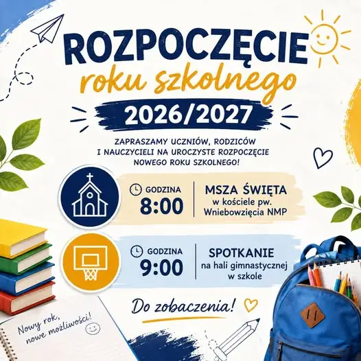 Uroczyste rozpoczęcie roku szkolnego 2026/2027 – program i zaproszenie