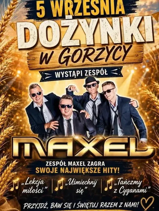Zespół Maxel zagra w Gorzycy – zapowiedź koncertu 5 września