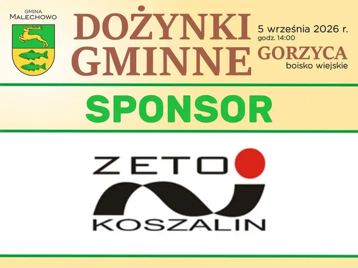 Firma ZETO Koszalin wspiera tegoroczne Dożynki Gminne w Malechowie