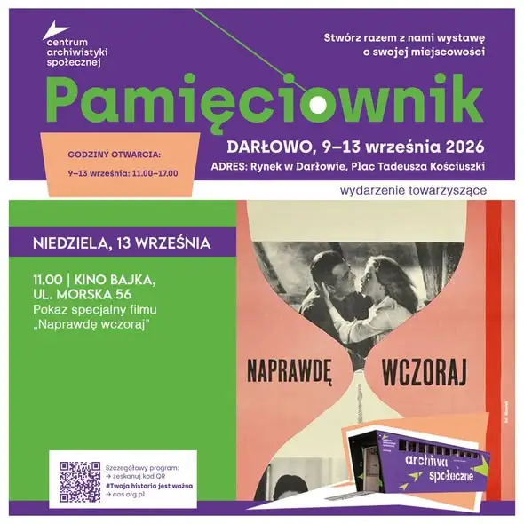 Filmowe perełki w Darłowie: „Filip” i „Naprawdę wczoraj” podczas Pamięciownika 2026