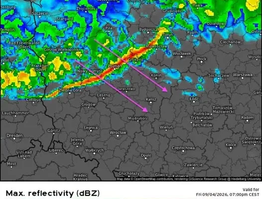 Ostatnie godziny spokoju przed groźnym frontem – alert dla Wielkopolski