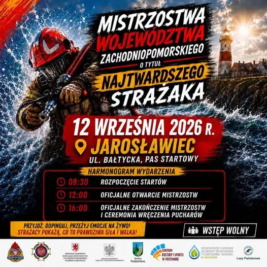Najtwardszy Strażak Województwa – zawody już 12 września w Jarosławcu