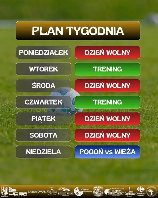 Plan tygodnia Pogoni Wierzchowo: dwa treningi i wyjazdowy mecz z Wieżą Postomino