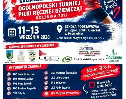 V Memoriał Kazimierza Gąsiorowskiego w Postominie: Turniej Piłki Ręcznej Dziewcząt już w ten weekend