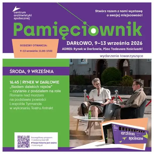 Pamięciownik w Darłowie: rusza wyjątkowa wystawa i słuchowisko na Rynku