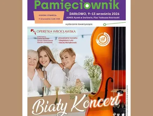 Biały koncert w Darłowie – finał projektu „Pamięciownik”