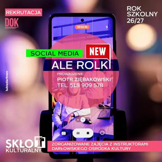 Darłowo: nowe warsztaty „Ale Rolki” w DOK – naucz się tworzyć viralowe treści