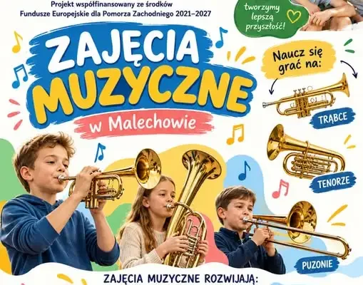 Muzyczna przygoda dla dzieci w Malechowie – zapisy na zajęcia z instrumentami dętymi