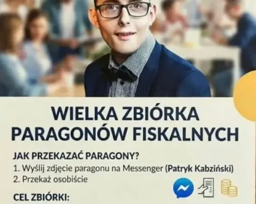 Sławno: Szkoła Podstawowa zbiera paragony dla chorego Patryka