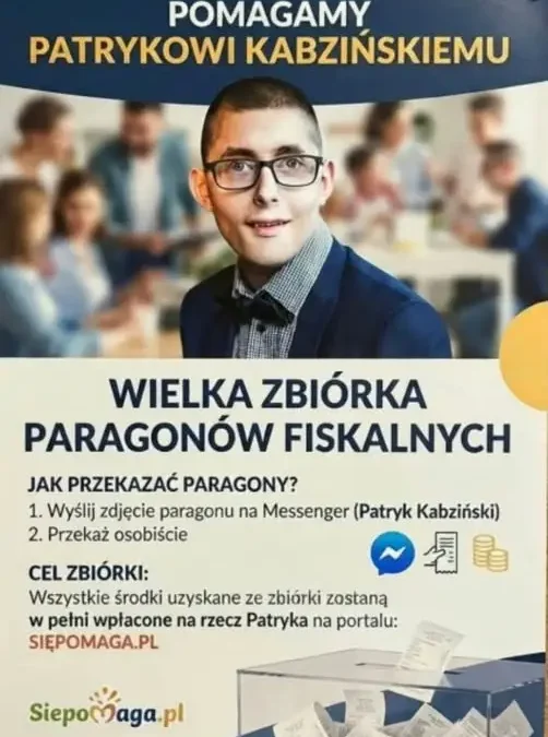 Sławno: Szkoła Podstawowa zbiera paragony dla chorego Patryka
