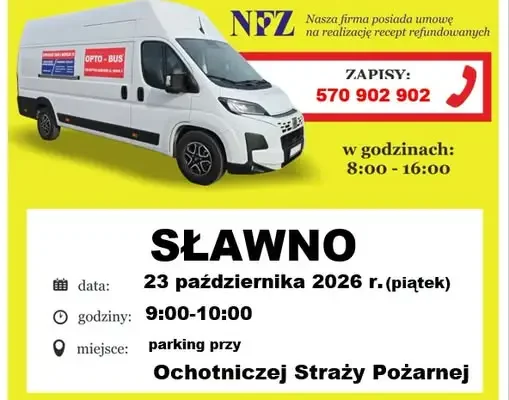 Bezpłatne badanie wzroku w Sławnie – Opto-Bus przyjedzie 23 października