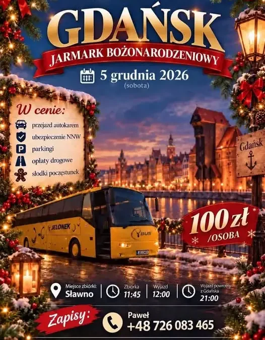 Wspólne wyjazdy autokarowe dla mieszkańców Sławna, okolic i Postomina – pomysł na integrację